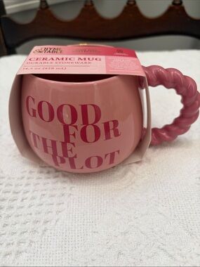 Thyme & Table Pink 'Good For The Plot' Ceramic Mug